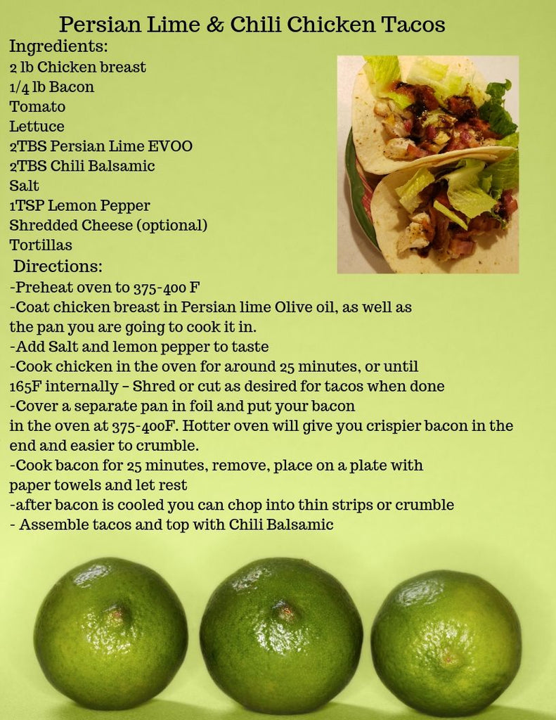 Persian Lime & Chili Chicken Tacos