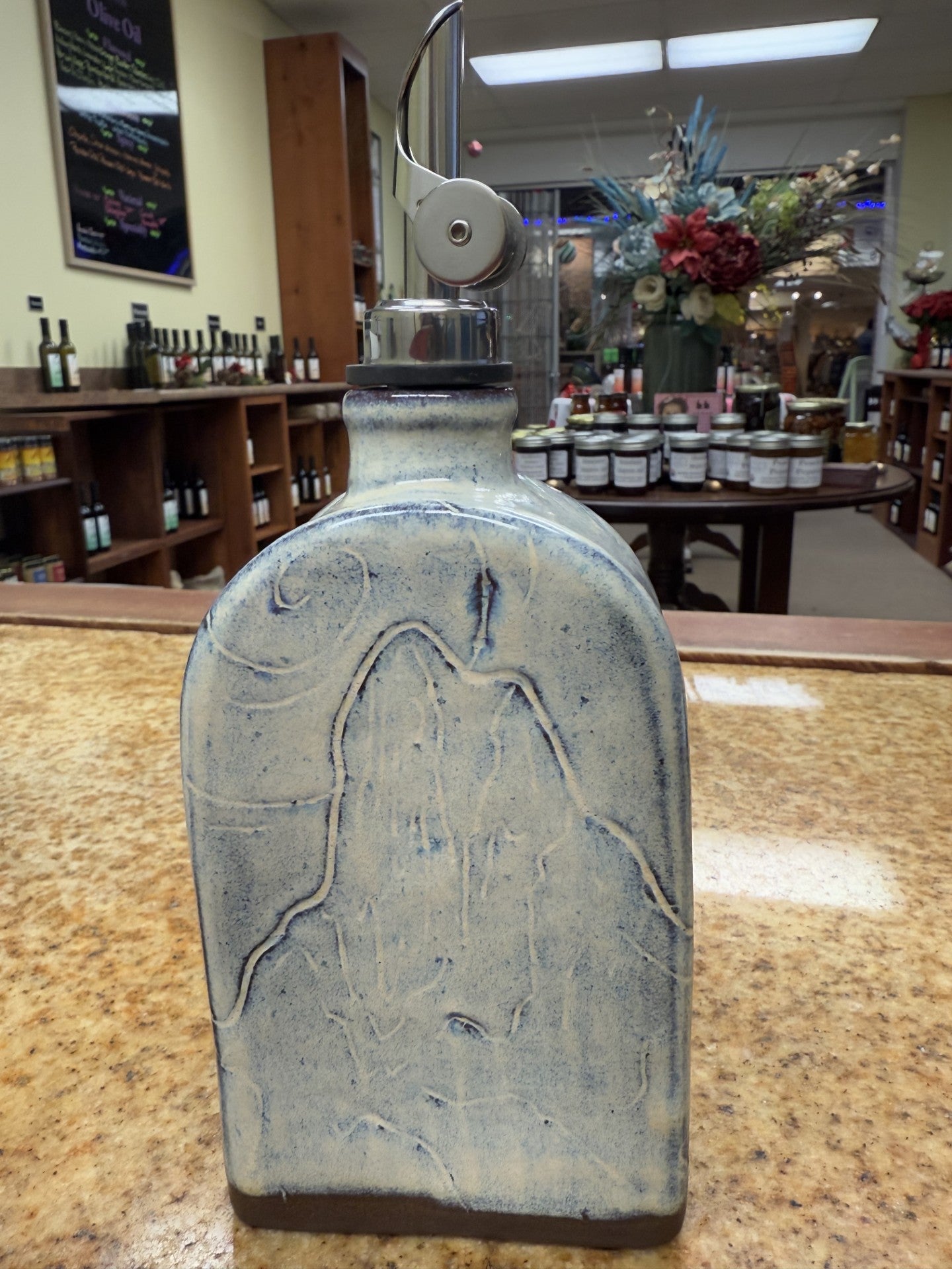 Stoneware Olive oil Cruet