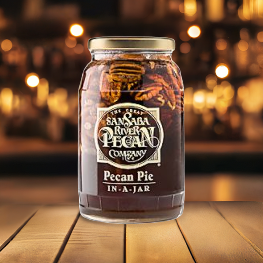 Traditional Southern Pecan Pie in a Jar