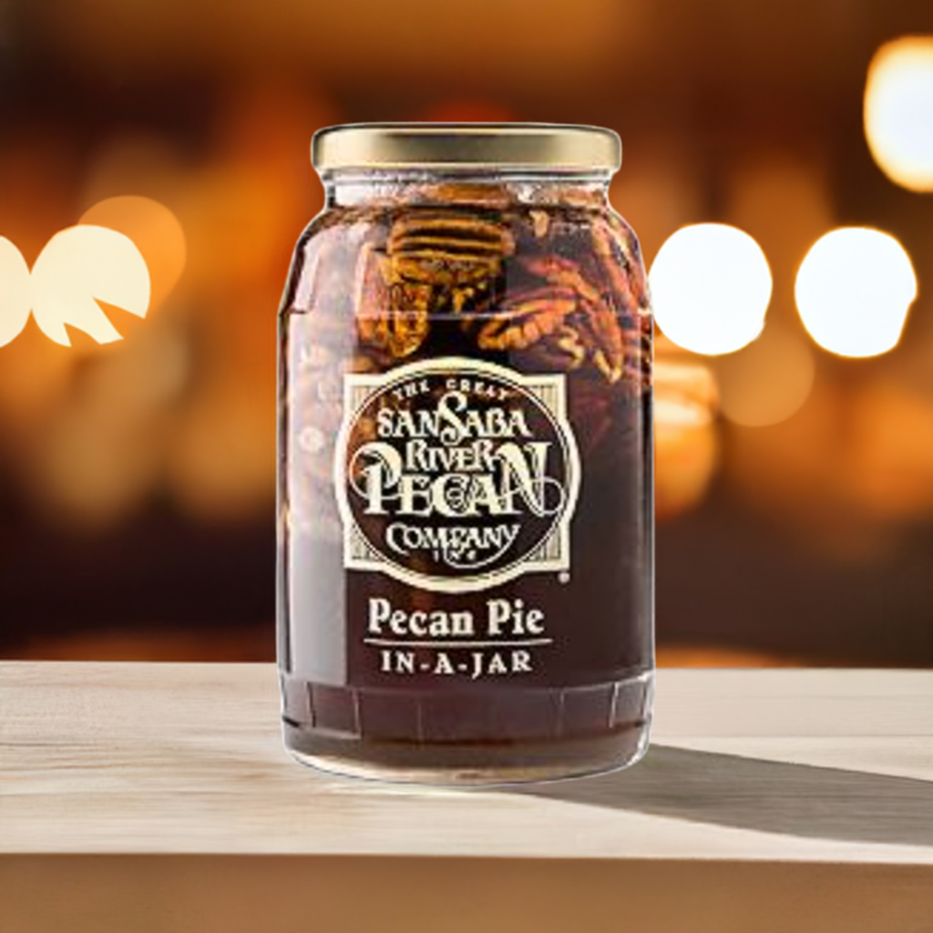 Traditional Southern Pecan Pie in a Jar
