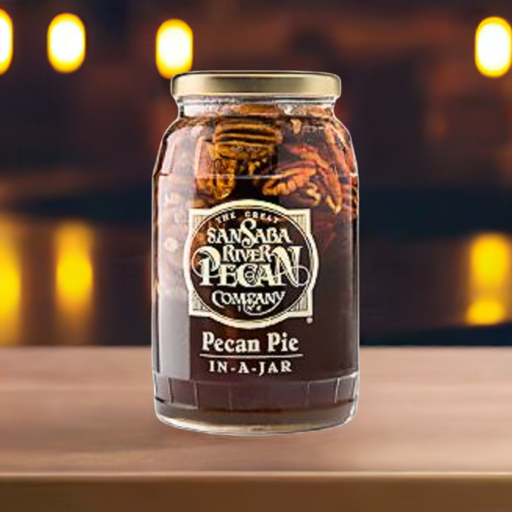 Traditional Southern Pecan Pie in a Jar