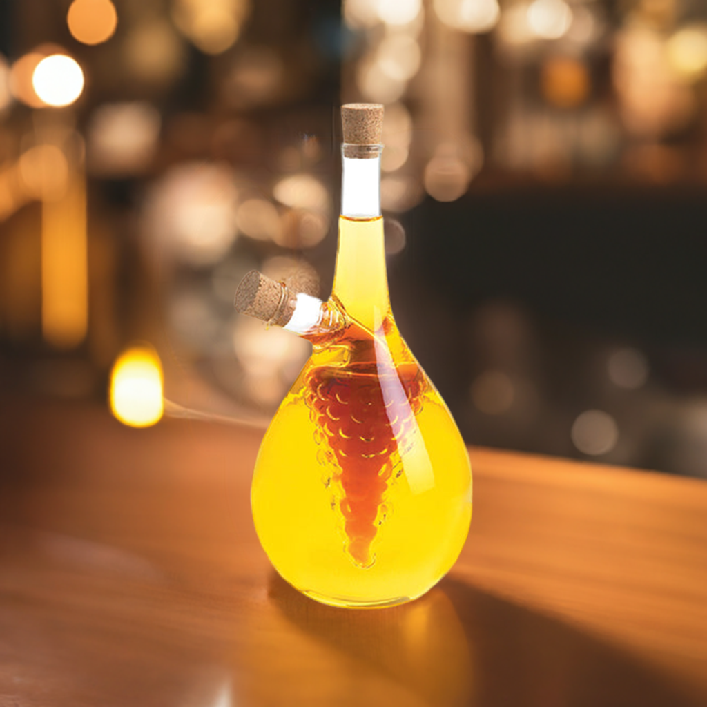 Glass Oil & Balsamic Grape Cruet