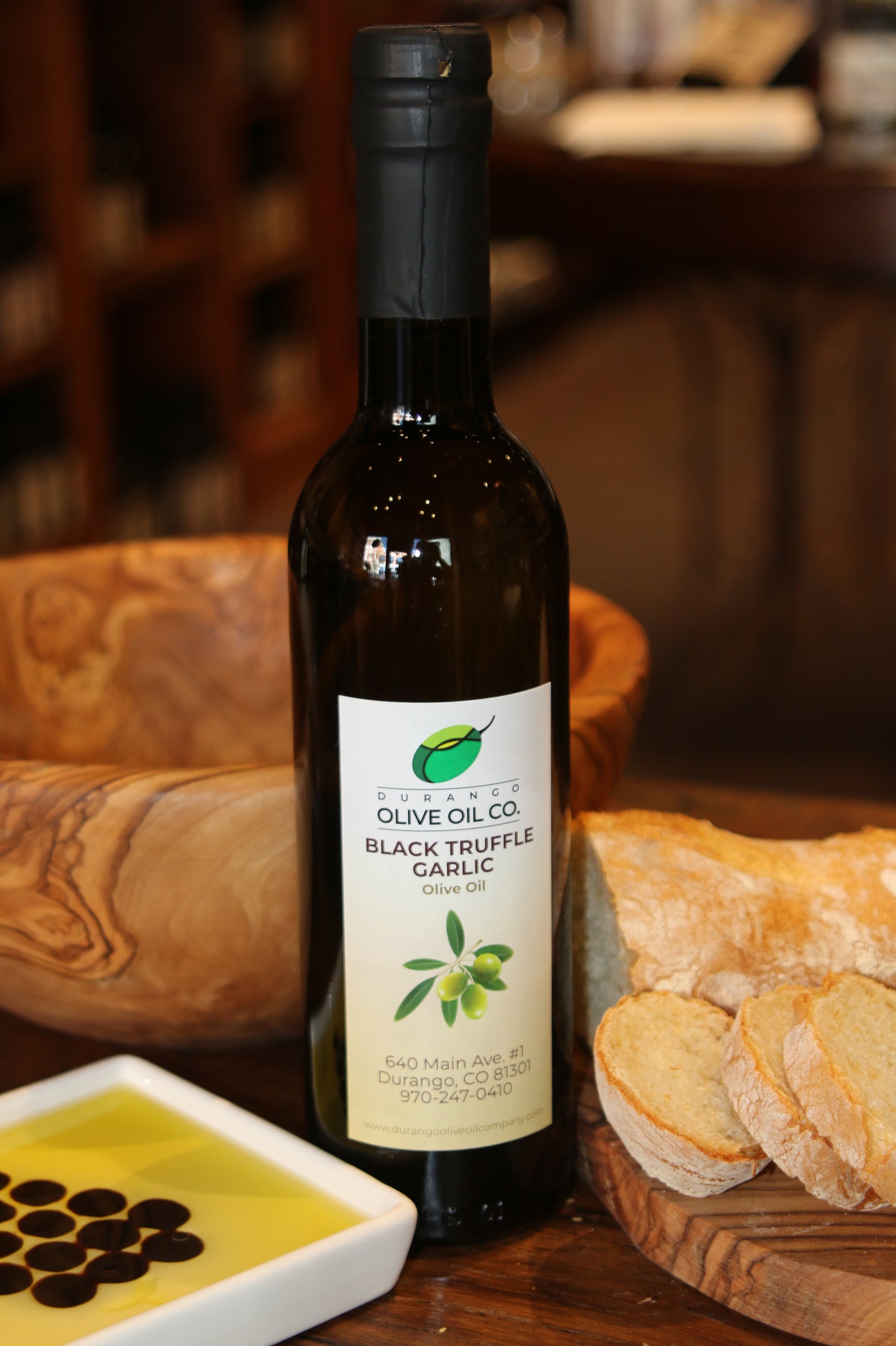 Black Truffle Garlic Olive Oil