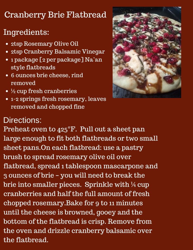 Cranberry Brie Flatbread