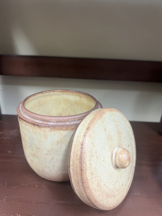 Stoneware Honey Pot
